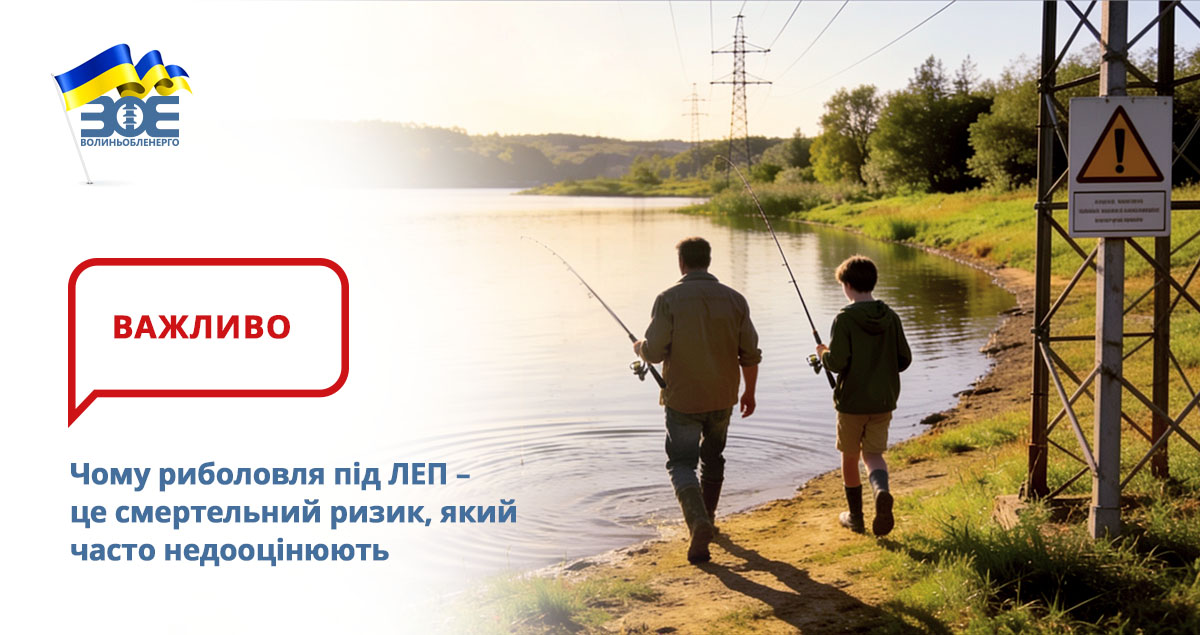 Чому риболовля під ЛЕП – це смертельний ризик, який часто недооцінюють